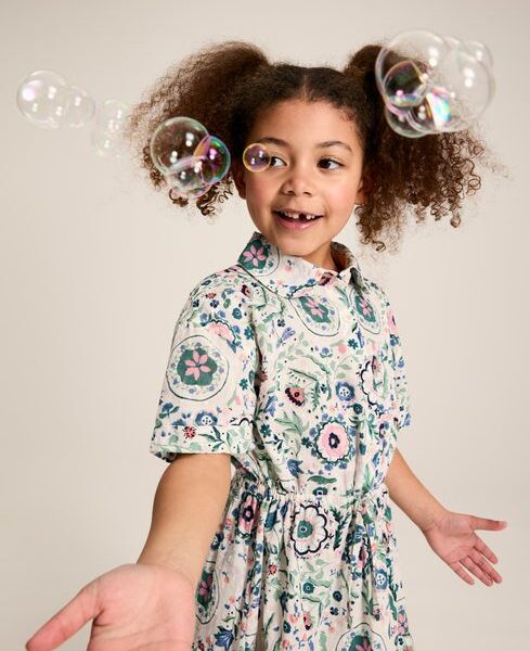 JOULES SUMMER DRESS CREAM PRINT Twine Clothing
