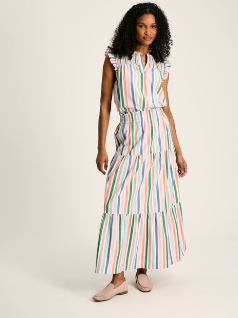 CYNTHIA STRIPE TIERED CO ORD SKIRT Twine Clothing
