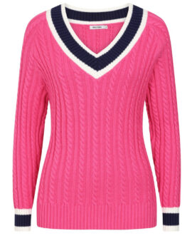 ALICE COLLINS LIZ FUCHSIA PINK PULLOVER