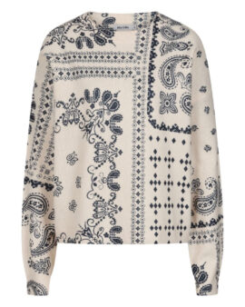 ALICE COLLINS HANIA BANDANA PULLOVER - WINTER WHITE
