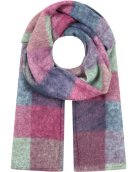 ALICE COLLINS ELLE SCARF- FUCHSIA CHECK