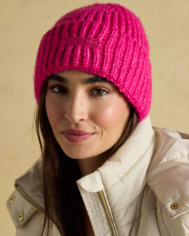 JOULES ROSA HOT PINK BEANIE HAT