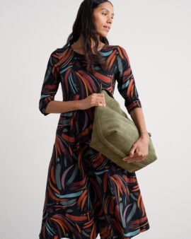 SEASALT VERONICA DRESS - DUNE MARKS ONYX