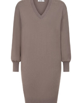 ALICE COLLINS ROXY KNITTED DRESS-BISON