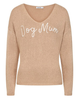 ALICE COLLINS DOG MUM PULLOVER - LATTE