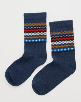 SEASALT FAIR ISLE SOCKS -SONATA SEA CAVE