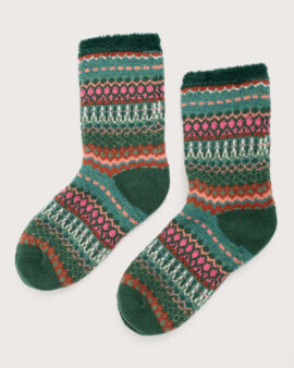 SEASALT CABIN SOCKS - WEAVING DARK FORAGE