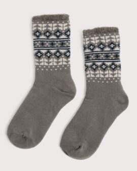 SEASALT MENS CABIN SOCKS - CARRREK NICKEL