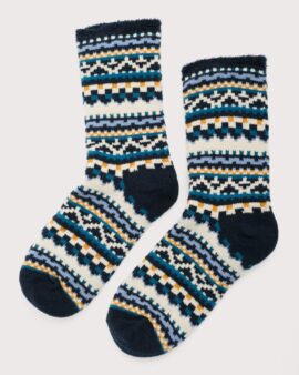 SEASALT MENS CABIN SOCKS - SANDSPIRE KINGFISHER