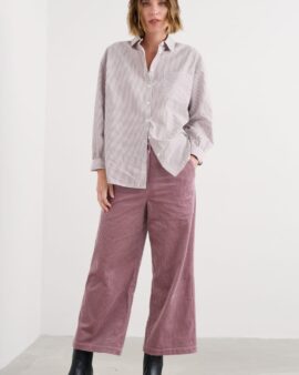 SEASALT ASPHODEL CORD TROUSER -ELDERBERRY