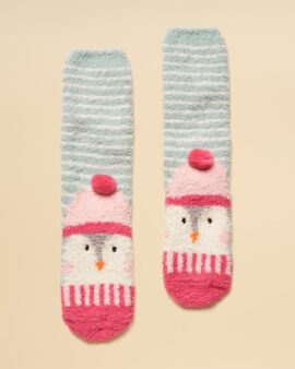 JOULES GIRLS FLUFFY PENGUIN SOCKS