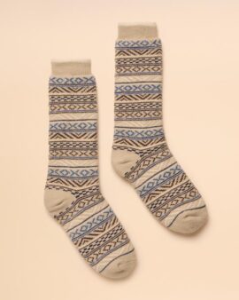 JOULES CHALET NEUTRAL LINED SOCKS