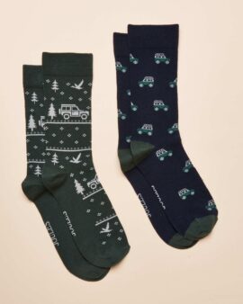 JOULES KINGSBURY 4X4 2PK SOCKS