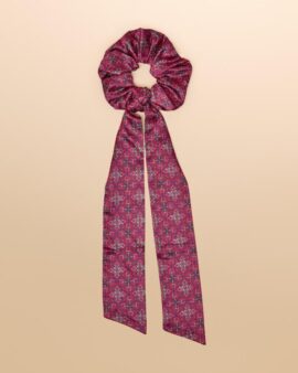 JOULES ELISSIA SCARF SCRUNCHIE - BERRY RED