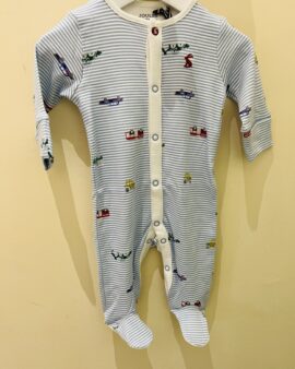 JOULES RAZAMATAZ BLUE VEHICLE BABYGROW