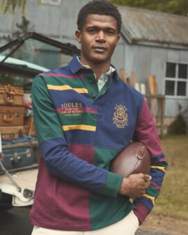 JOULES HARLEQUIN RUGBY CLUB MULTI LONG SLEEVE SHIRT