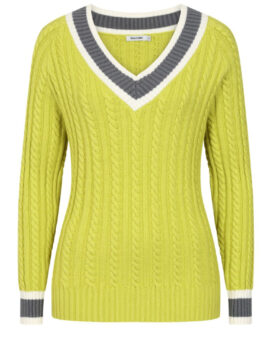 ALICE COLLINS LIZ V PULLOVER-CITRONELLE