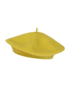 ALICE COLLINS ALICE 100% WOOL BERET-CITRONELLE