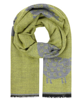 ALICE COLLINS SHEEP SCARF-CITRONELLE