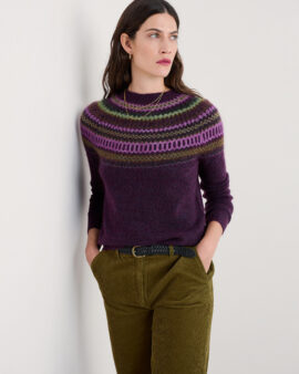 SEASALT ANNIK JUMPER - MODERNIST GRAPE OAK MIX