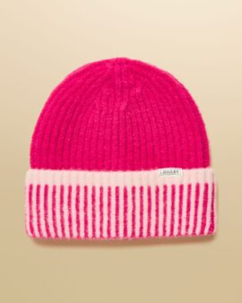 JOULES WANDERER PINK BEANIE HAT