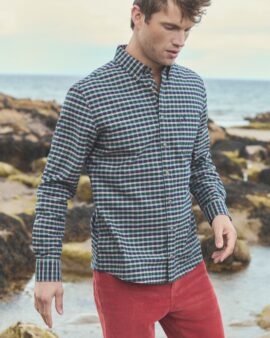 JOULES OXFORD CLASSIC FIT BLUE CHECK SHIRT