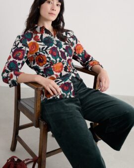 SEASALT LARISSA SHIRT -FIGURATIVE FLORAL ARAN