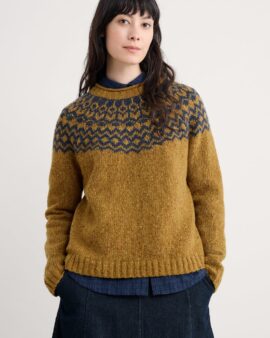 SEASALT PORT KINNIS FAIR ISLE JUMPER WITH MERINO - WAG TAIL MARSHLAND MARITIME
