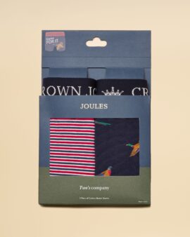 JOULES CROWN JOULES GAME BIRD PACK OF TWO COTTON JERSEY BOXER SHORTS