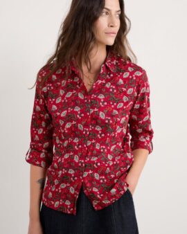 SEASALT LARISSA SHIRT- WINTER WILDFLOWER CARMINE