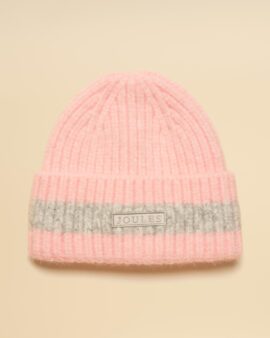 JOULES POPLEY / CAVERSHAM PINK BEANIE HAT