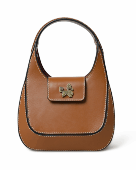 WELLIGOGS PHILLIPA TAN LEATHER HANDBAG