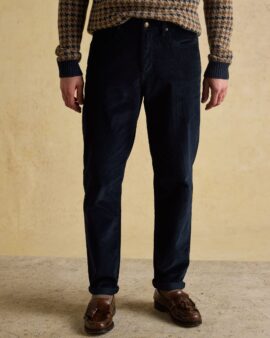 JOULES CLASSIC FIT NAVY CORD TROUSER