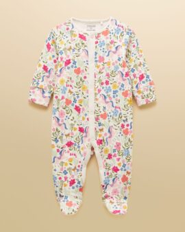 JOULES RAZAMATAZ CREAM HORSE COTTON BABYGROW