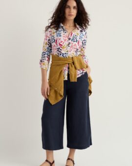SEASALT MERRIVALE LINEN CULOTTES -MARITIME
