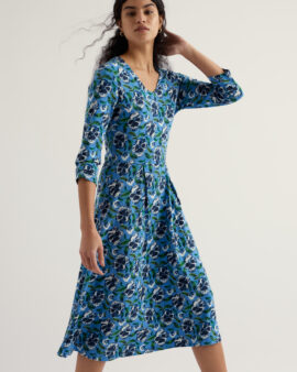 SEASALT 3/4 PIER VIEW DRESS - SPRING PANSY SAIL