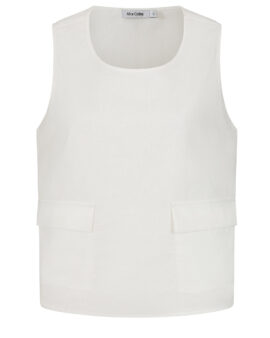 ALICE COLLINS MIA SLEEVELESS WHITE TOP