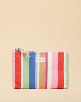 JOULES CARRYWELL MULTI STRIPE POUCH BAG