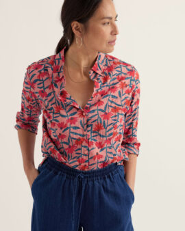 SEASALT LARISSA SHIRT - ECHINACEA ROSE