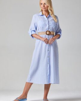 ALICE COLLINS AMARA DRESS- RICH NAVY / WHITE