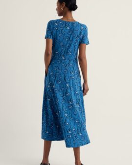 SEASALT VERONICA DRESS - POPPY STEMS SAILBOATS
