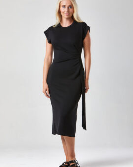 ALICE COLLINS OLIVIA MODAL BLACK DRESS