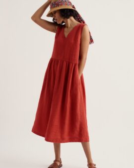 SEASALT LOWLAND HEATHER DRESS - CARNELIAN