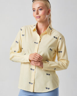 ALICE COLLINS BELLA SHIRT- BELLA STRIPE SUNGLASSES