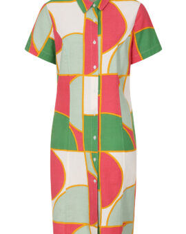 ALICE COLLINS ROSA SHIRT DRESS CLEO PRINT TROPICANA