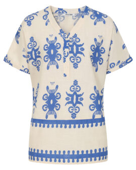 ALICE COLLINS ATHENA SHIRT WILD OAT / ROYAL