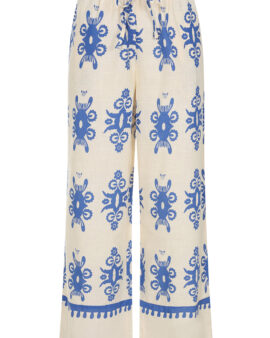 ALICE COLLINS ATHENA TROUSER-WILD OAT / ROYAL