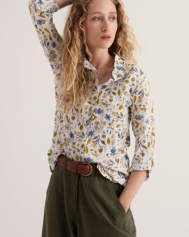 SEASALT LARISSA SHIRT-SEED COLLECTING CHALK