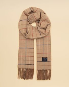 JOULES LANGTREE NEUTRAL CHECK SCARF