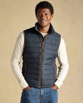 JOULES HERITAGE NAVY PADDED GILET